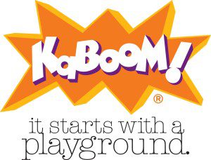 A logo for kaboom it starts with a playground.