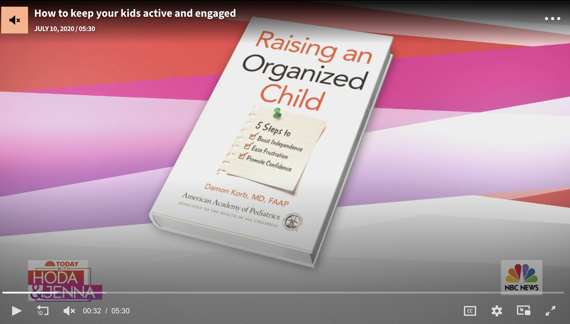 Damon Korb, MD, FAAP on Today Show: How to teach your kids to be organized